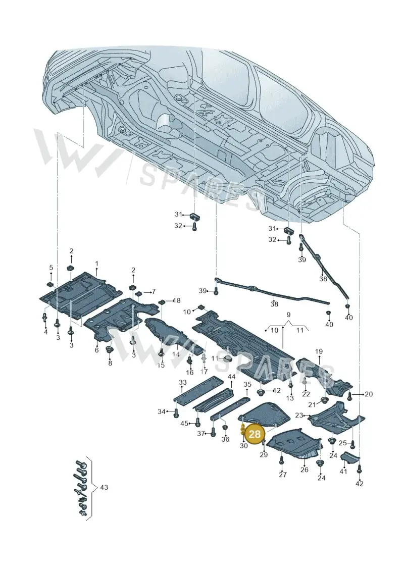 4N0825311E — Audi A8 (2017-2025) diagram 838825100, position 28