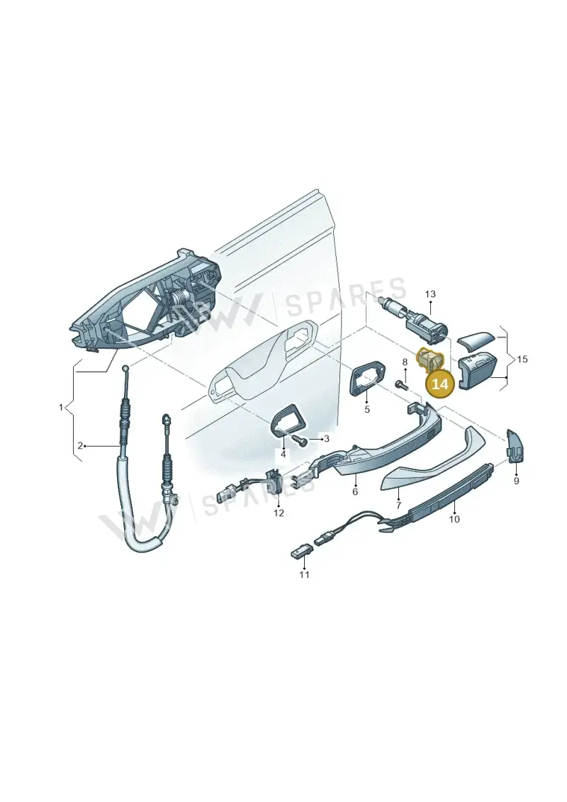 4N0837167 — Audi RS7 Sportback (2019-) diagram 435837000, position 14