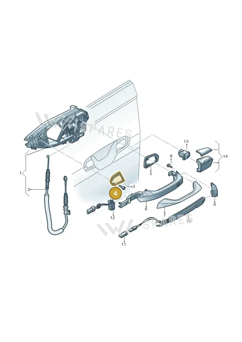 4N0837209 — Audi RS e-tron GT (2020-2025) diagram 838839000, position 4