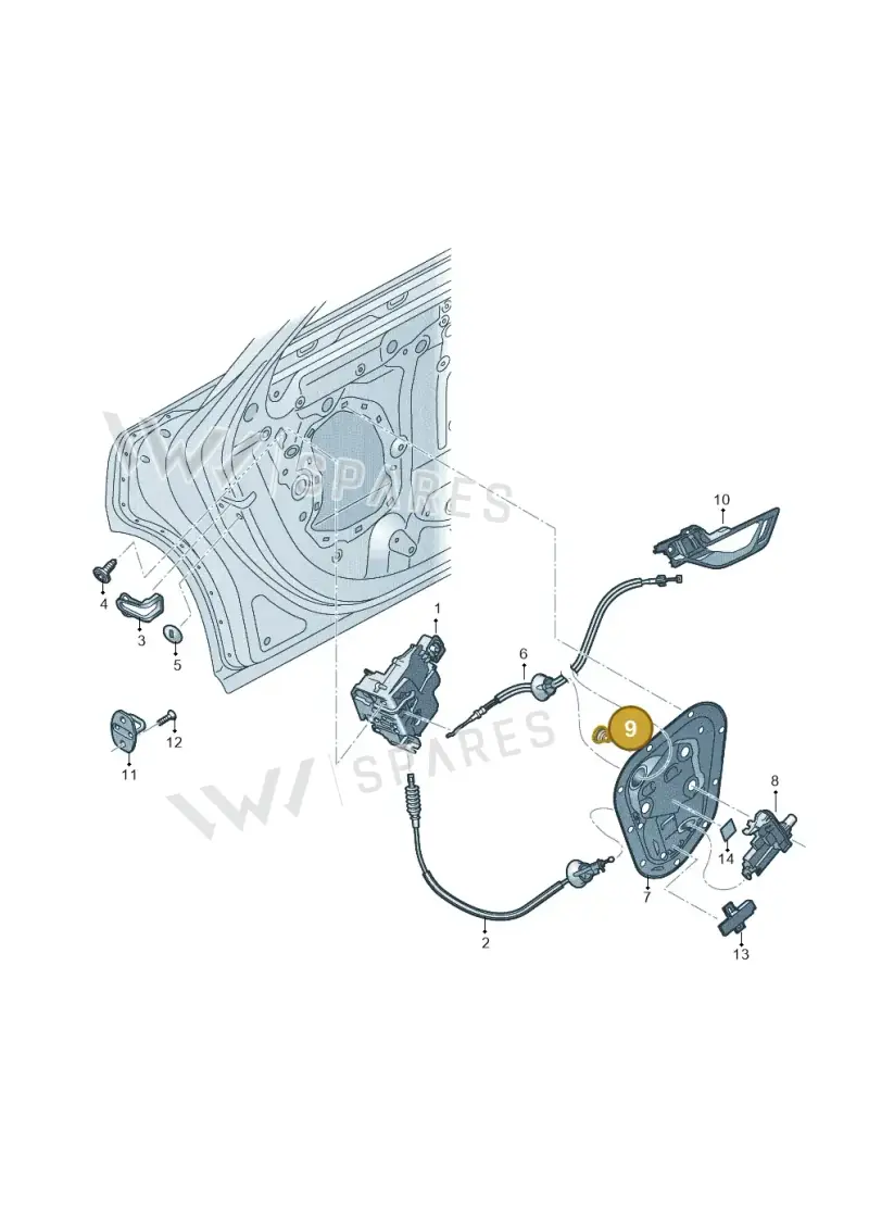 4N0837311 — Audi RS7 Sportback (2019-2025) diagram 435839300, position 9