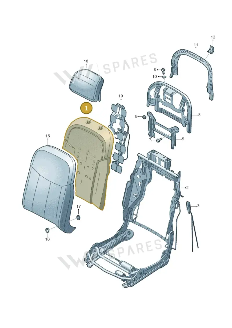 4N0885775E — Audi A8 (2017-2025) diagram 838885600, position 1