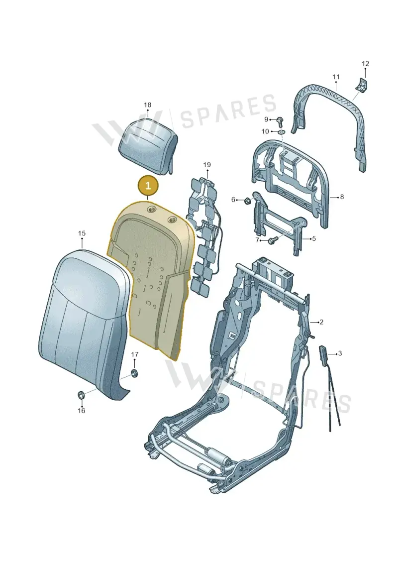 4N0885776E — Audi A8 (2017-2025) diagram 838885600, position 1