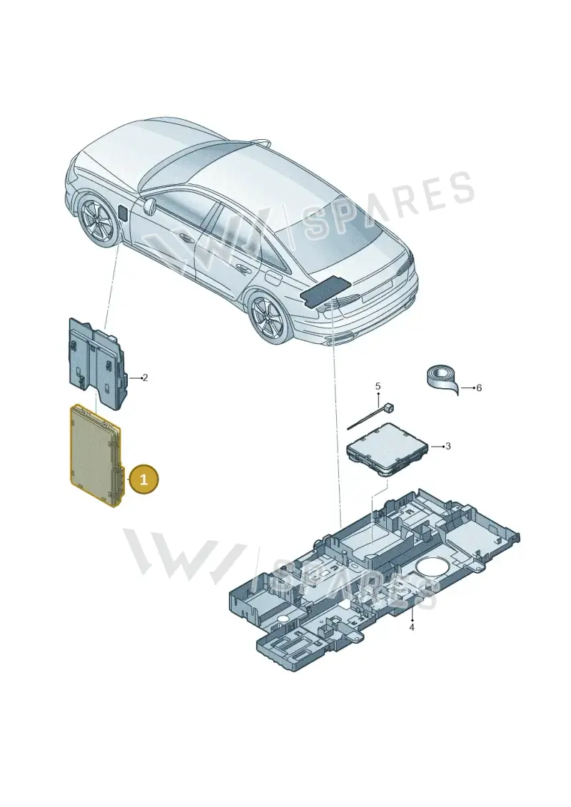 4N0907063LN — Audi RS6 Avant (2019-2025) diagram 430907020, position 1