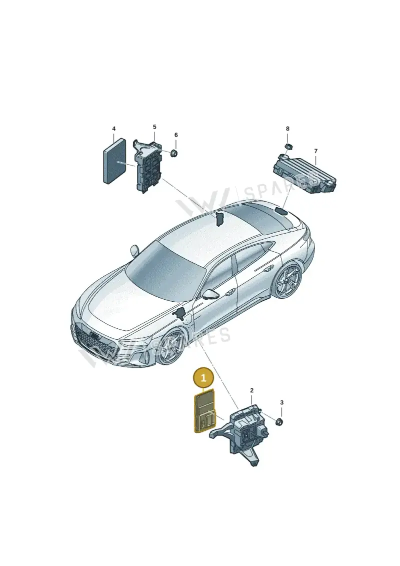 4N0907063LN — Audi RS e-tron GT (2020-2025) diagram 4j1907002, position 1
