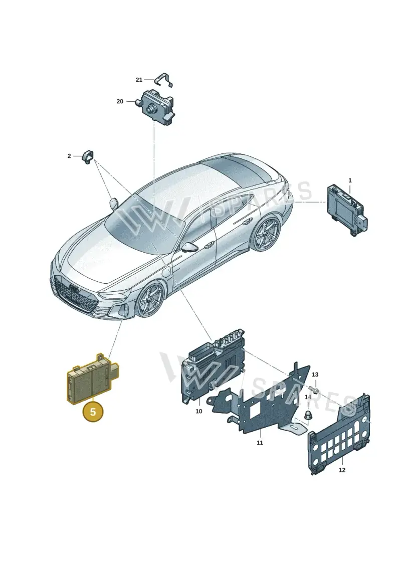 4N0907669AM — Audi RS e-tron GT (2020-2025) diagram 4j1907220, position 5