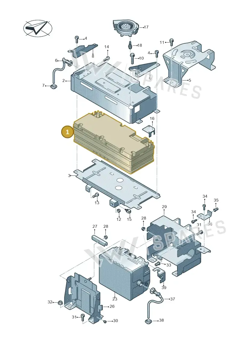 4N0915105F — Audi Q7 (2015-2025) diagram 859915050, position 1