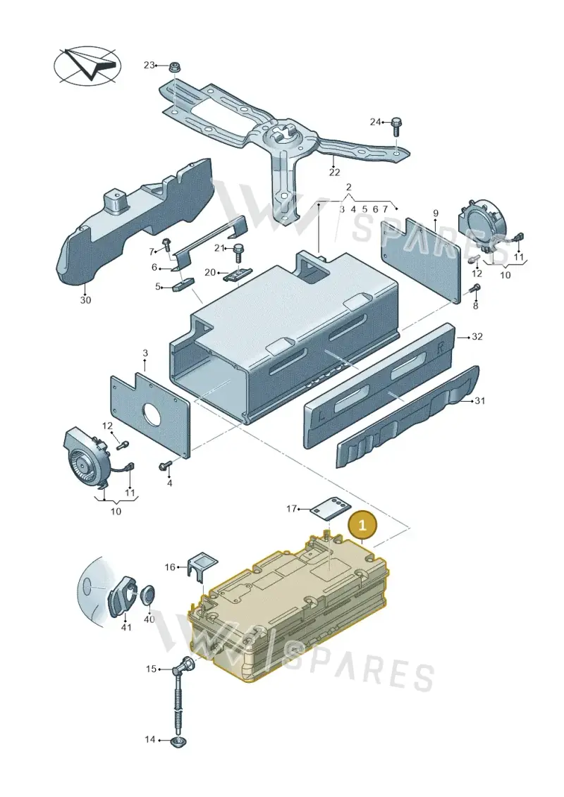 4N0915105F — Audi RS6 Avant (2019-2025) diagram 435915050, position 1