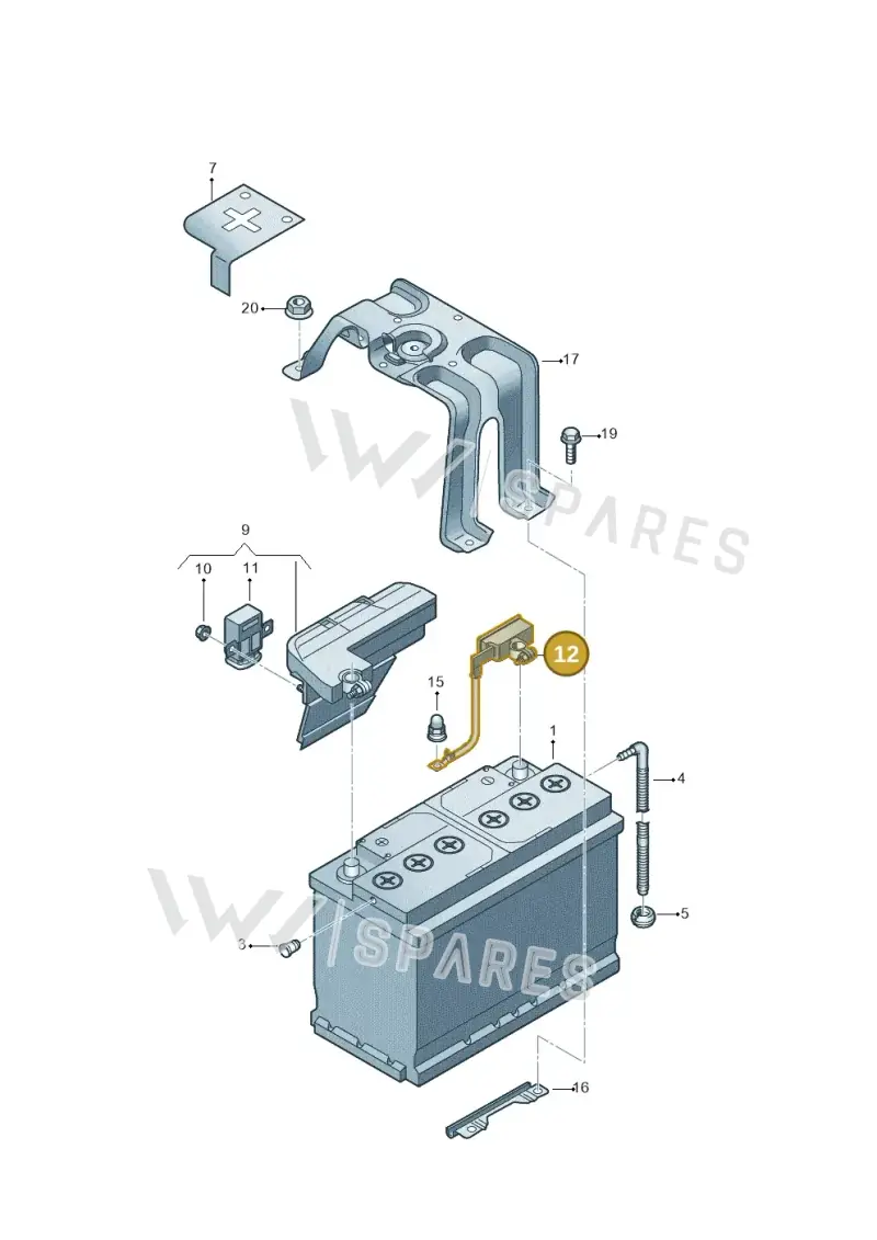 4N0915181F — Audi A8 (2017-2025) diagram 838915000, position 12