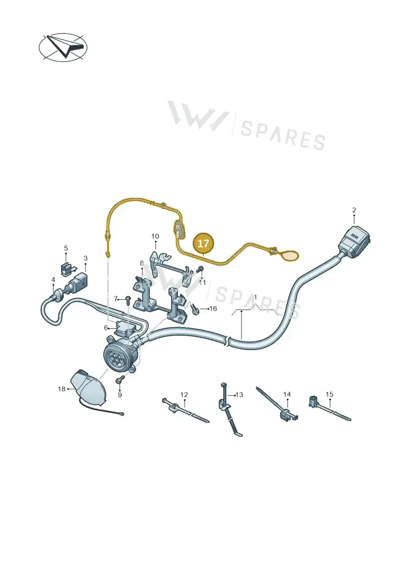 4N0915491A — Audi A8 (2017-2025) diagram 838970030, position 17