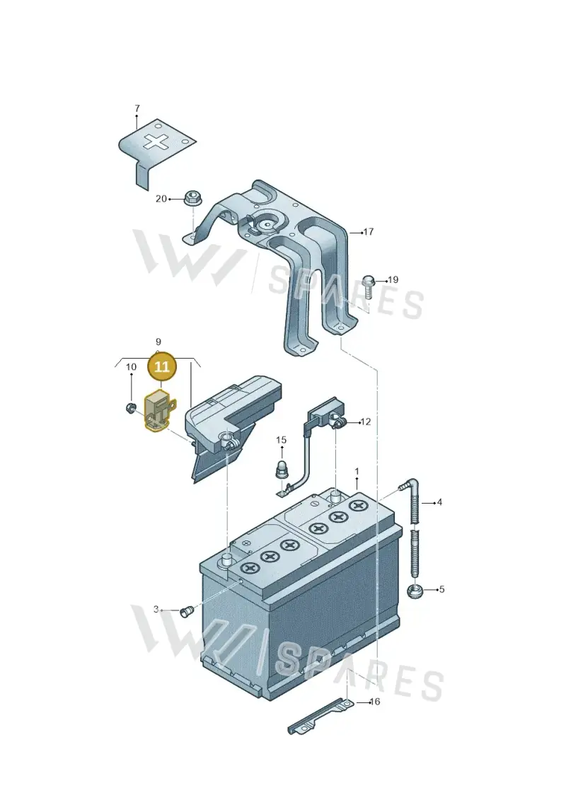 4N0915519A — Audi A8L (2017-2022) diagram 838915000, position 11