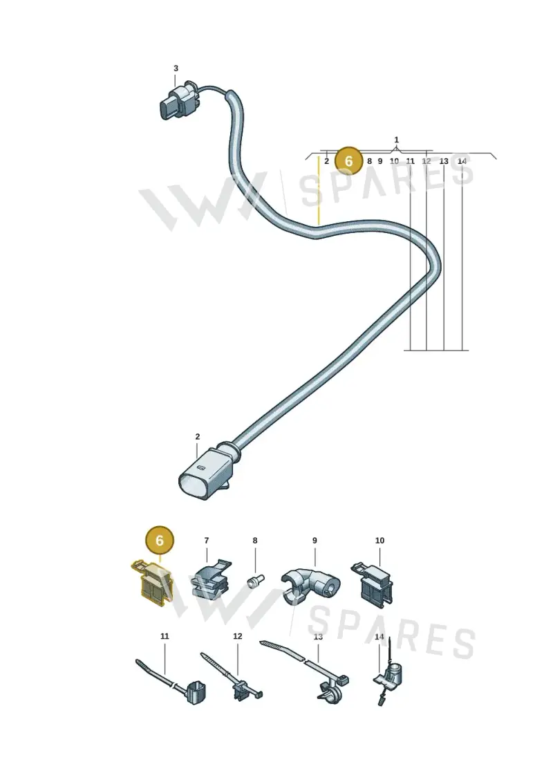 4N0919136 — Audi A5 Limousine (2024-2025) diagram 8wk972830, position 6