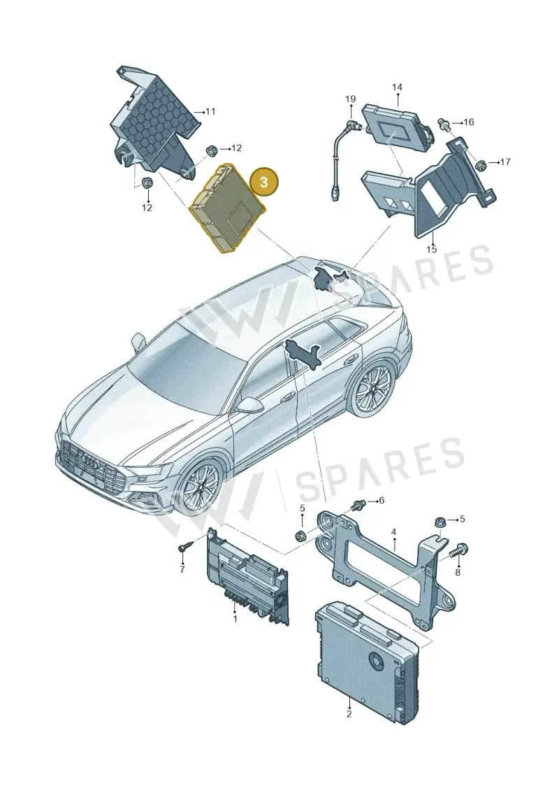 4N0919191C — Audi Q8 (2018-2025) diagram 429035040, position 3