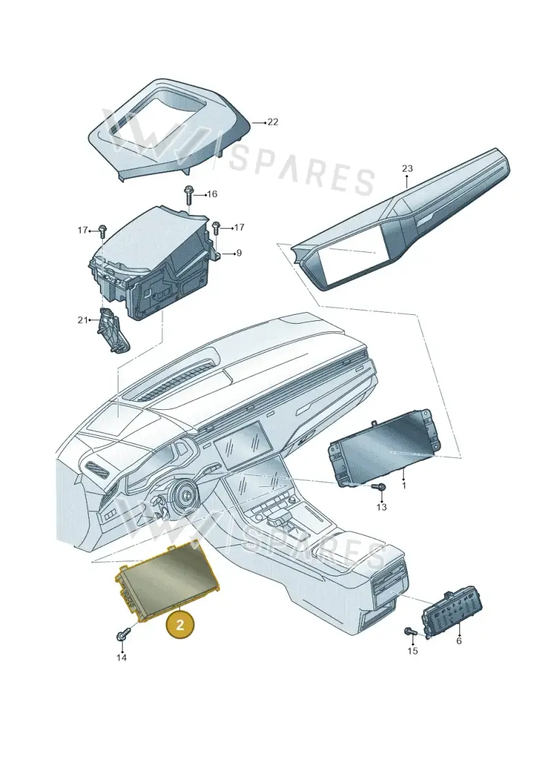 4N0919603M — Audi Q7 (2015-2025) diagram 859919010, position 2