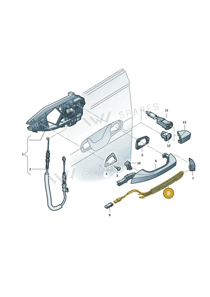 4N0927754 — Audi Q6 e-tron (2023-2025) diagram f5s837000, position 8