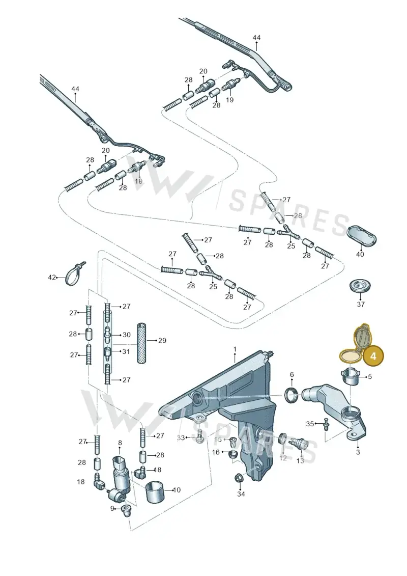4N0955267 — Audi RS6 Avant (2019-) diagram 435955150, position 4