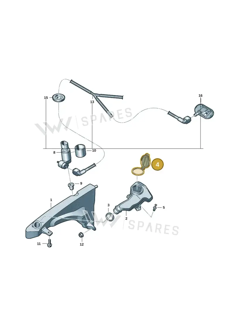 4N0955267 — Audi A5 Limo 2.0 (2024-) diagram 8wk955010, position 4