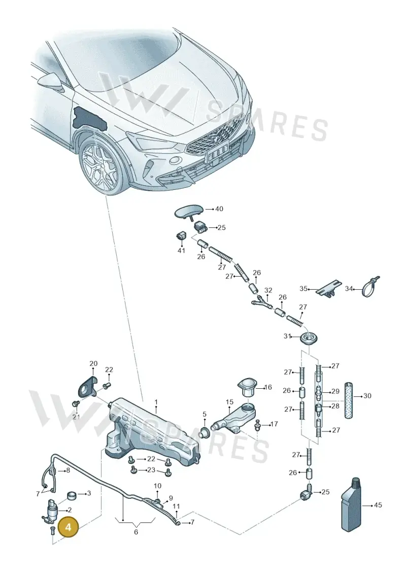4N0955465 — SEAT CUPRA Formentor (2020-) diagram 5ff955015, position 4