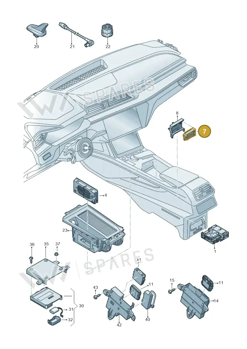 4N0959428B — Audi Q8 e-tron (2018-2025) diagram 586035550, position 7