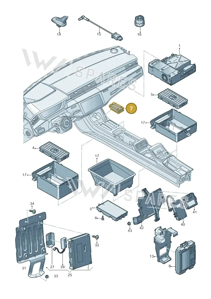 4N0959428C — Audi A8 (2017-2025) diagram 838035550, position 7