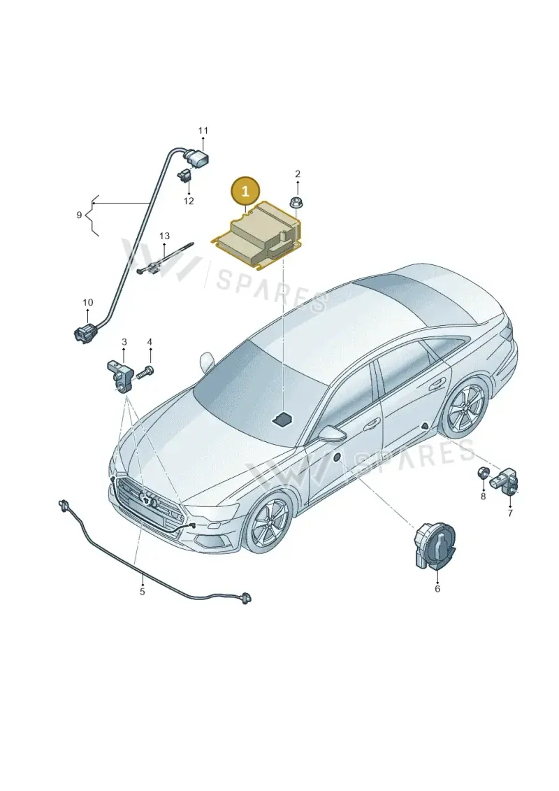 4N0959655AB — Audi RS6 Avant (2019-2025) diagram 430959300, position 1