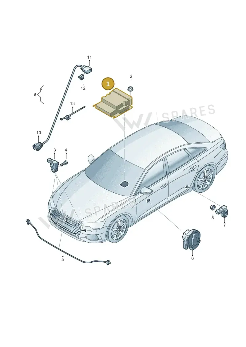 4N0959655AG — Audi RS6 Avant (2019-2025) diagram 430959300, position 1