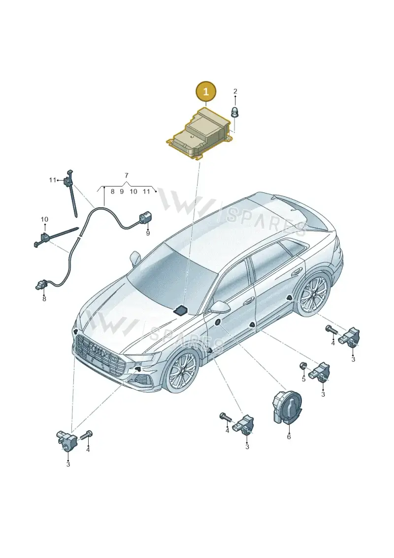 4N0959655K — Audi RS Q8 (2019-2025) diagram 429959030, position 1