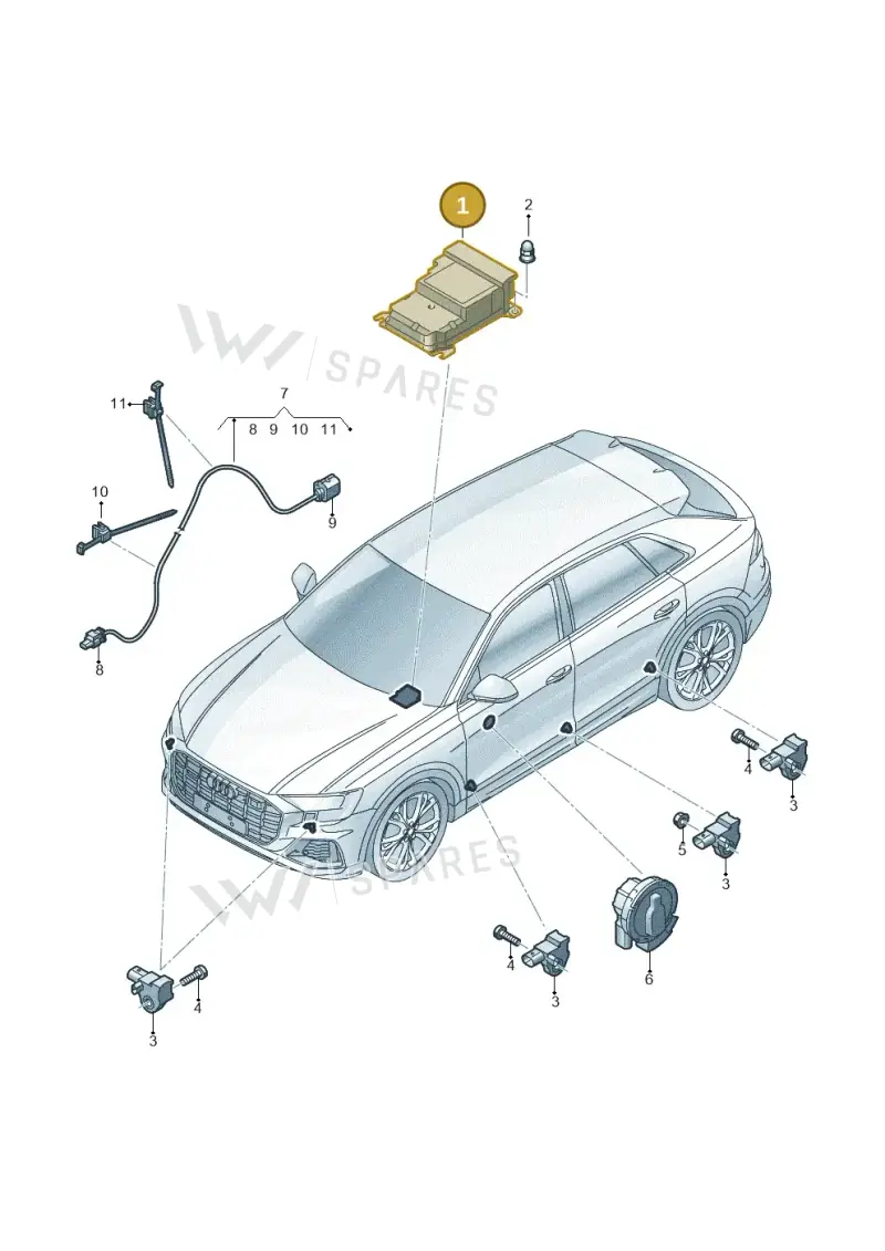 4N0959655T — Audi RS Q8 (2019-2025) diagram 429959030, position 1