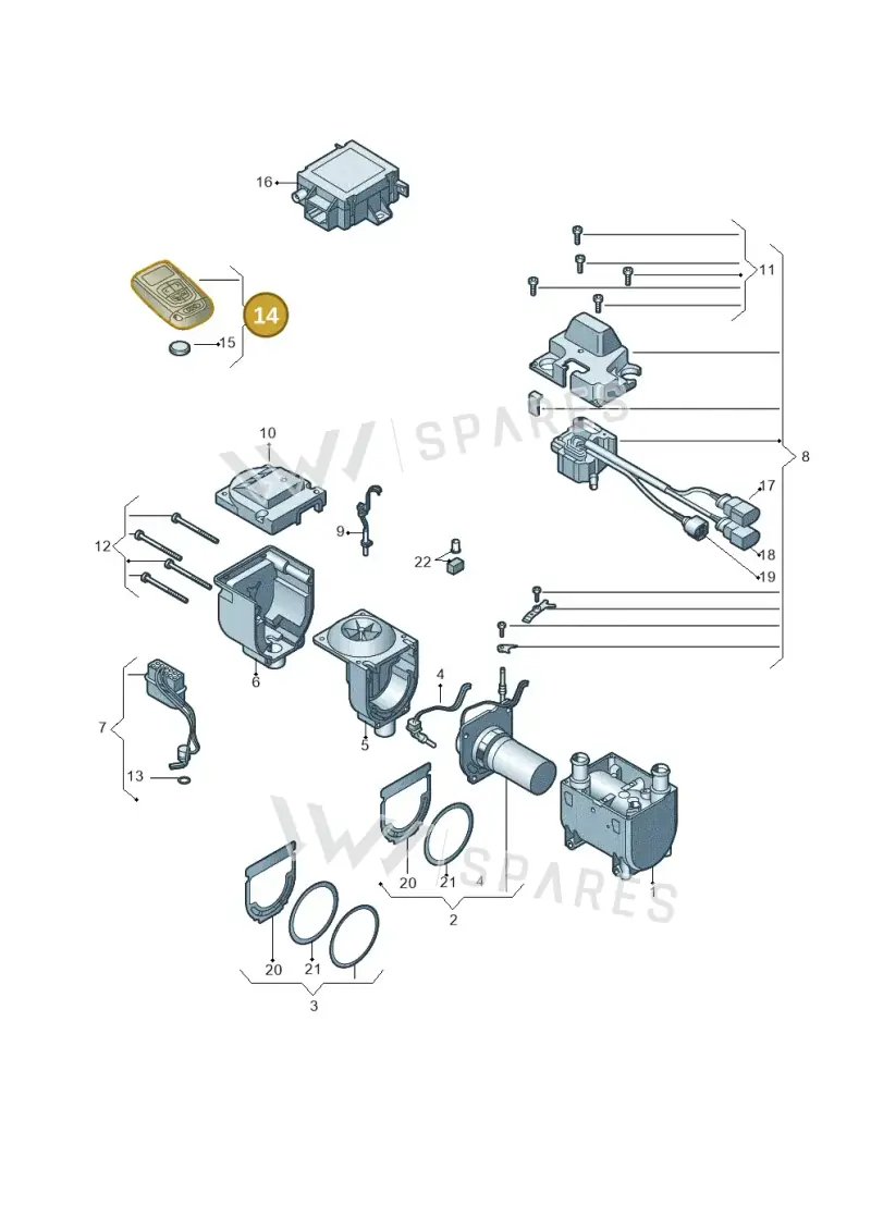 4N0963511B — Audi RS6 Avant (2019-2025) diagram 771261100, position 14