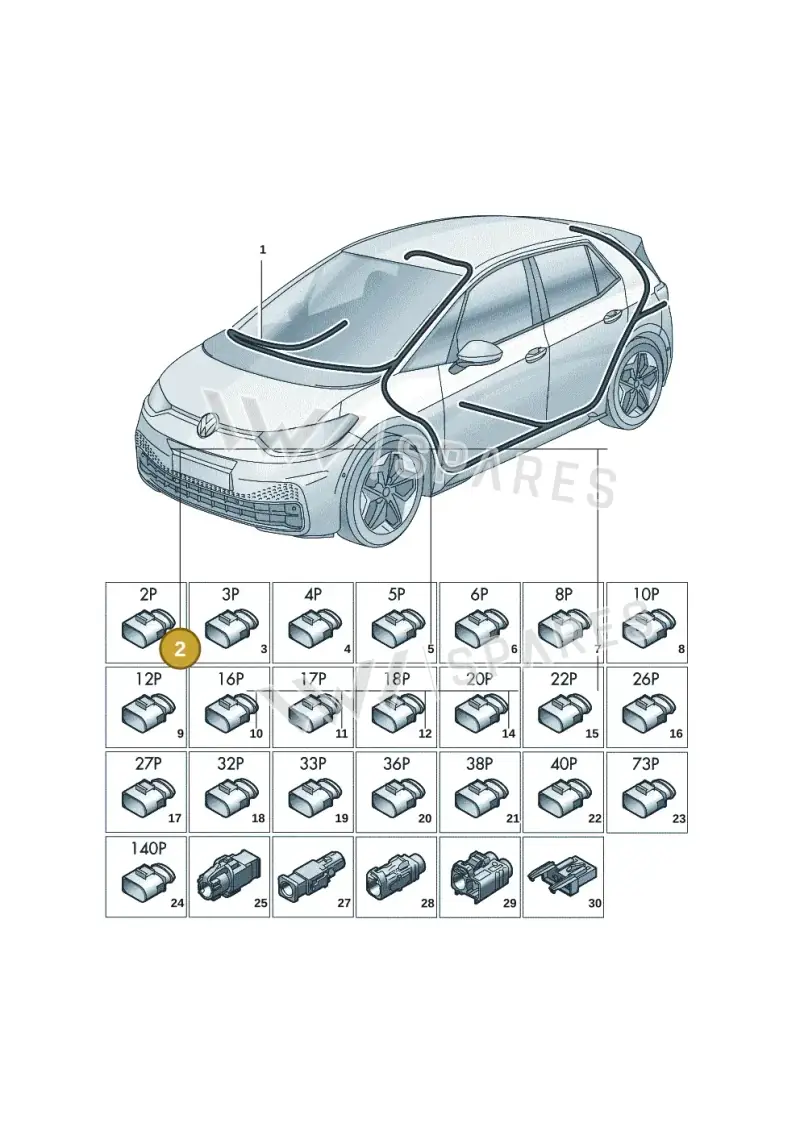 4N0971259 — Volkswagen ID.3 (2021-) diagram 10a971090, position 2