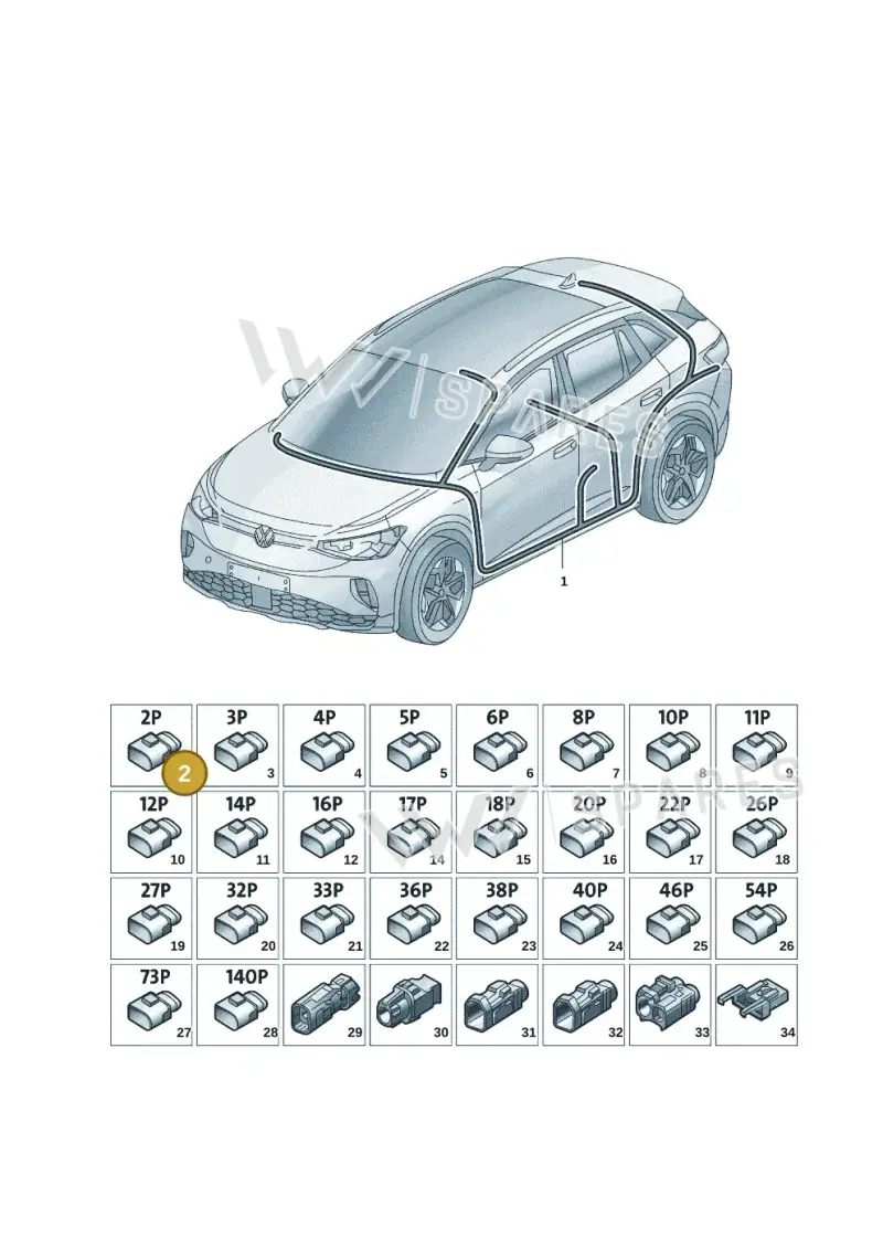 4N0971259 — Volkswagen ID.6 X (2021-) diagram 12d971083, position 2