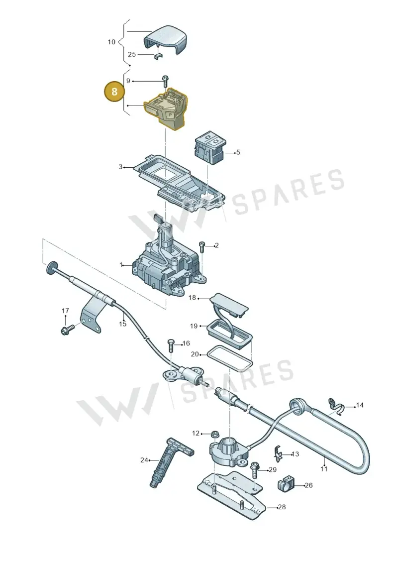 4N1713140C3Q7 — Audi Q8 (2018-2025) diagram 429713100, position 8