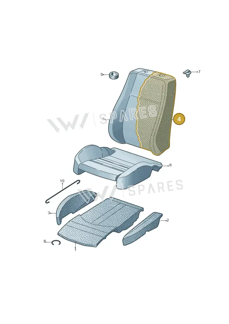 4N2881775 — Audi A8 (2017-2025) diagram 771881630, position 4