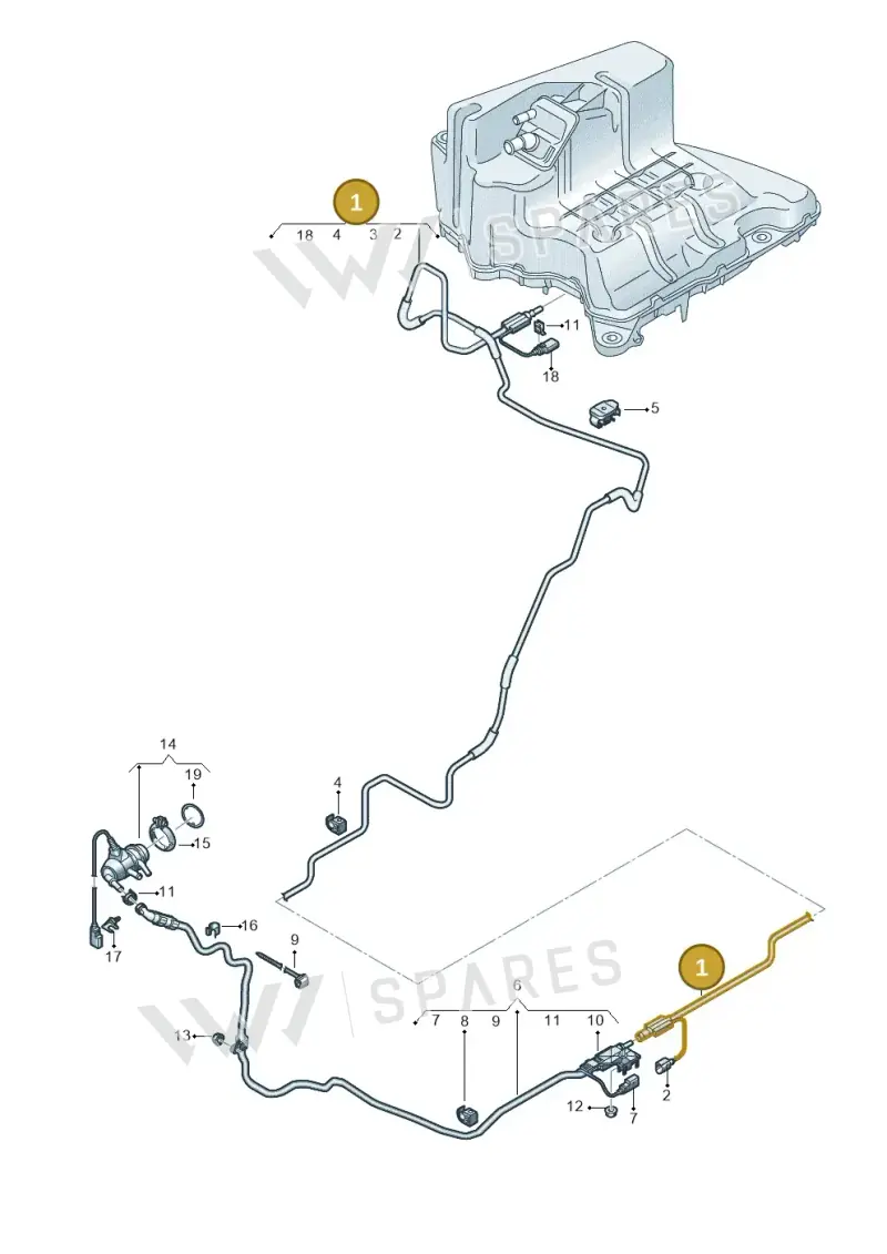 4N4131961A — Audi A8L (2017-2022) diagram 838201700, position 1