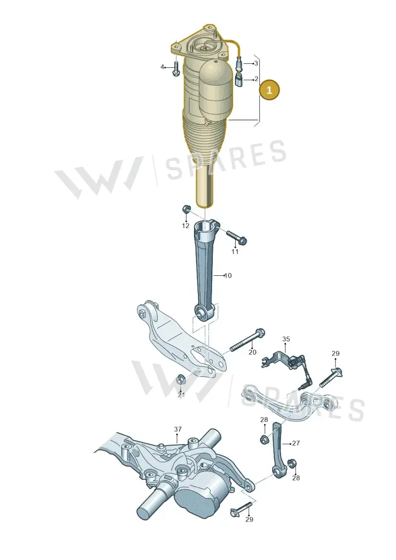 4N4616067A — Audi A8 (2017-2025) diagram 838511130, position 1
