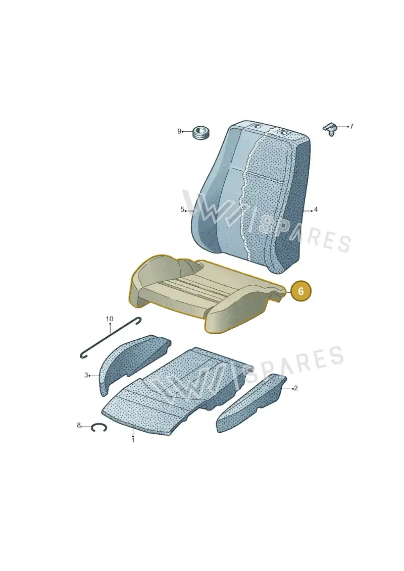 4N4881405LMPH — Audi A8 (2017-2025) diagram 771881630, position 6