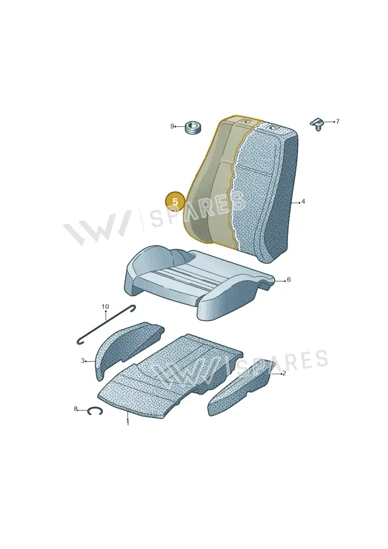 4N4881805LMPH — Audi A8 (2017-2025) diagram 771881630, position 5