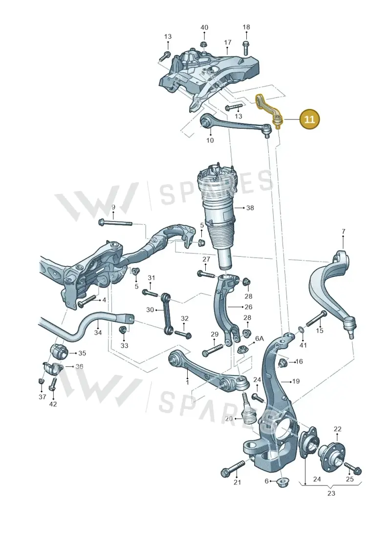 4N6407510D — Audi A8 (2017-2025) diagram 696407000, position 11