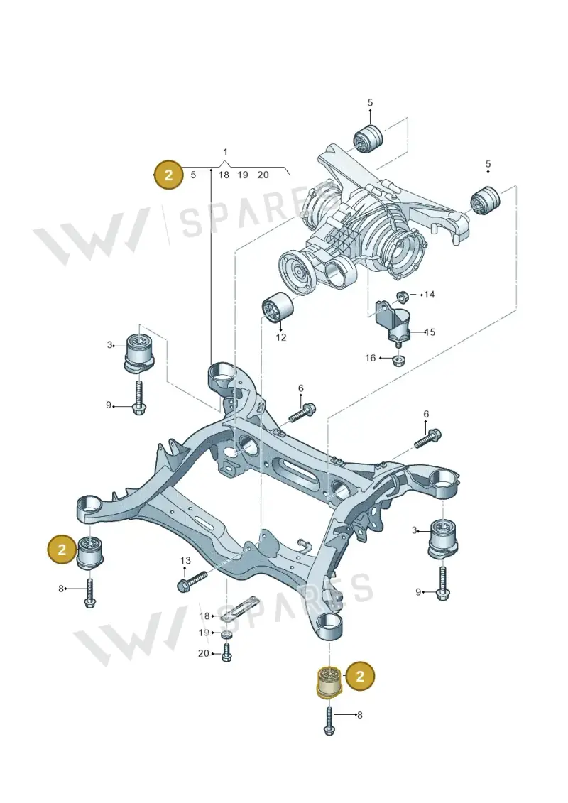 4N6505145 — Audi A8 (2017-2025) diagram 838505070, position 2