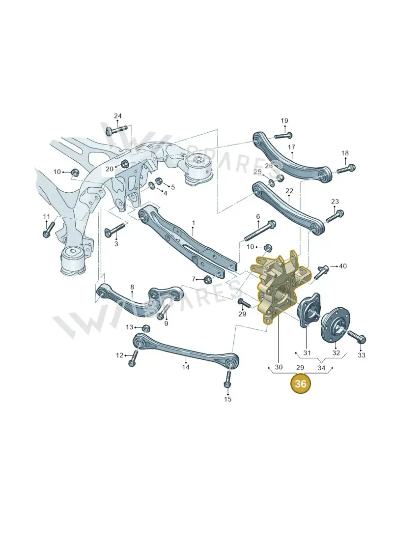 4N6505432 — Audi A8 (2017-2025) diagram 838505250, position 36