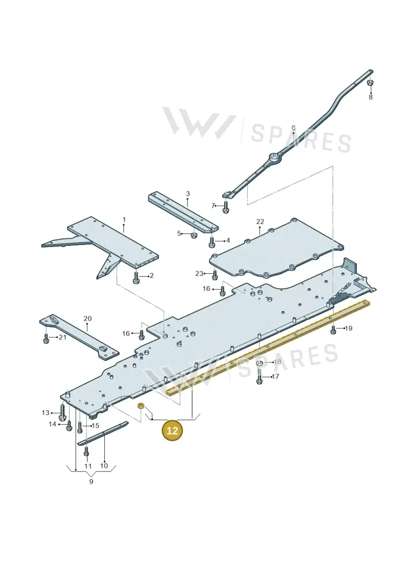 4N6801541 — Audi A8 (2017-2025) diagram 838825000, position 12