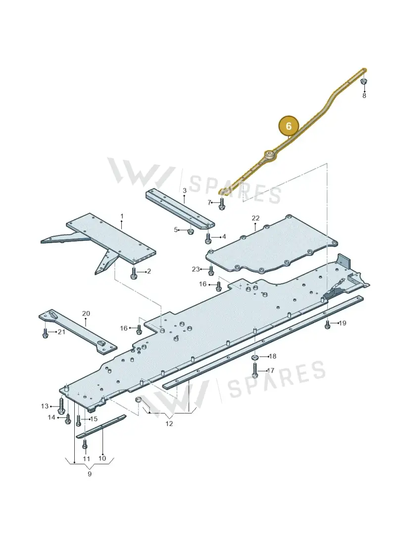 4N6803228 — Audi A8 (2017-2025) diagram 838825000, position 6