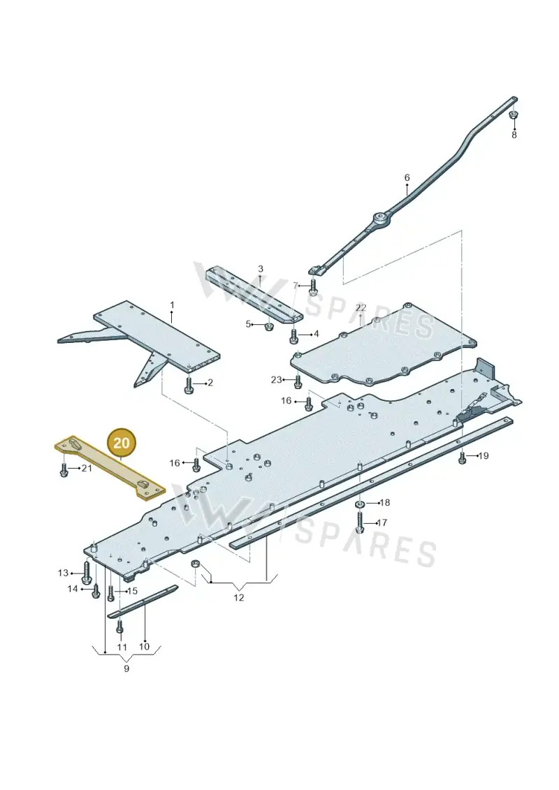 4N6861571 — Audi A8 (2017-2025) diagram 838825000, position 20