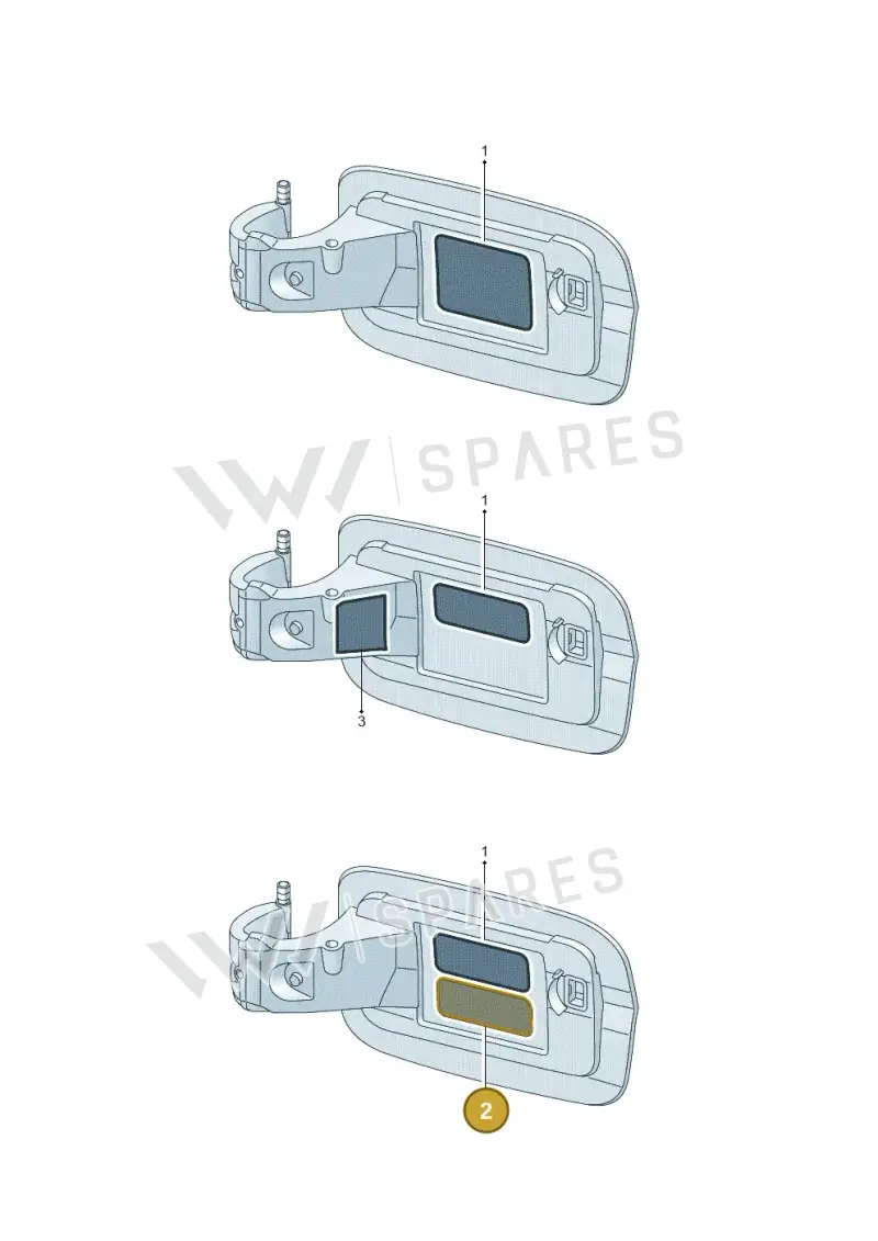 4P0010508B — Audi A3 Sportback (2019-2025) diagram 890010350, position 2