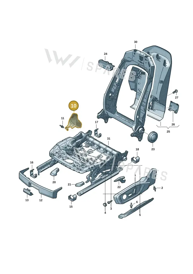 4P08813284PK — Audi A5 Limousine (2024-2025) diagram 8wk881400, position 10