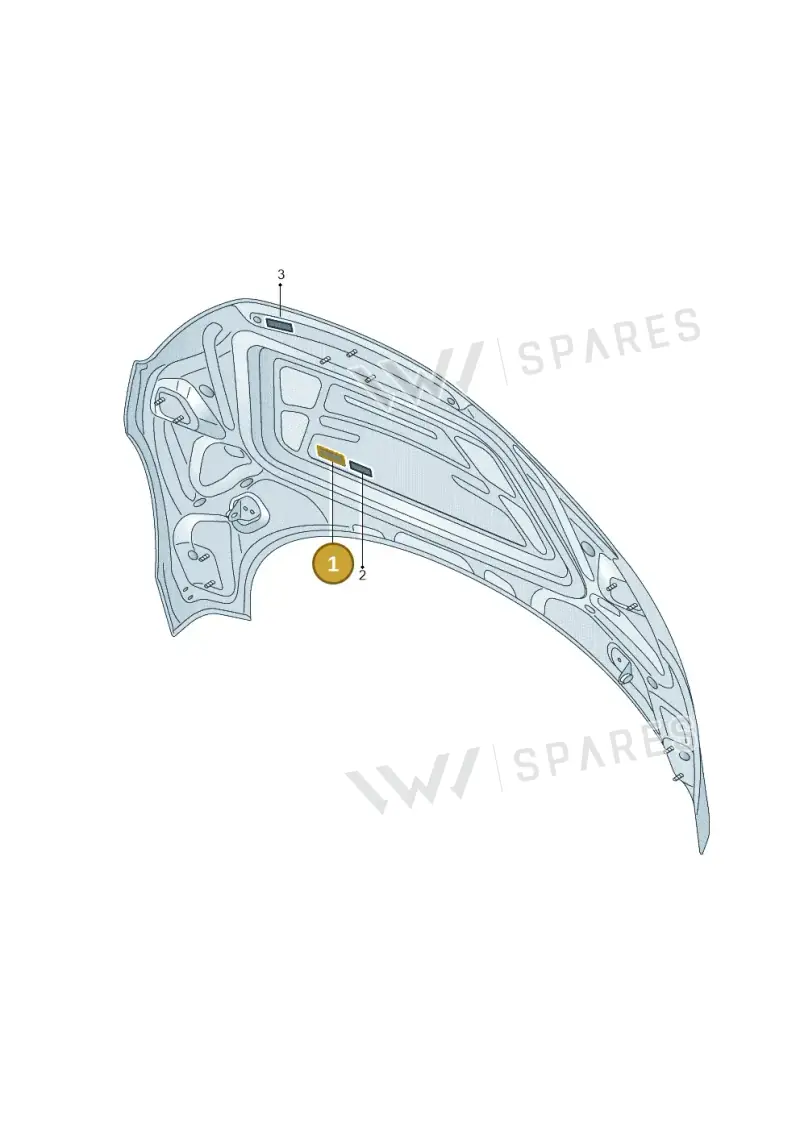 4S0010515 — Audi R8 Spyder (2015-2024) diagram 872010100, position 1
