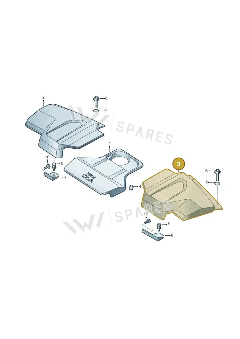 4S0103907 — Audi R8 Spyder (2015-2024) diagram 872103078, position 3
