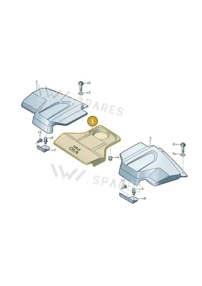 4S0103926D — Audi R8 Spyder (2015-2024) diagram 872103078, position 1
