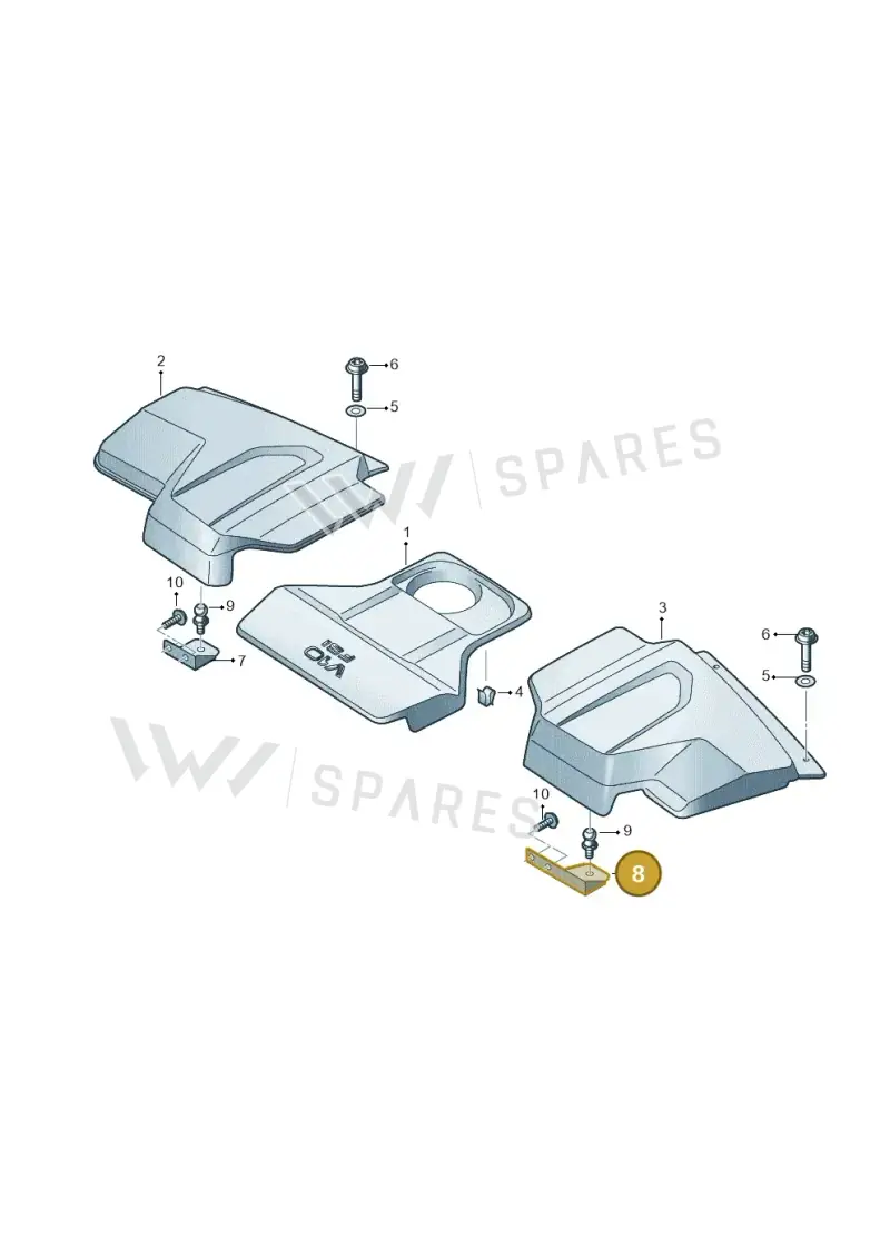 4S0103945 — Audi R8 Spyder (2015-2024) diagram 872103078, position 8