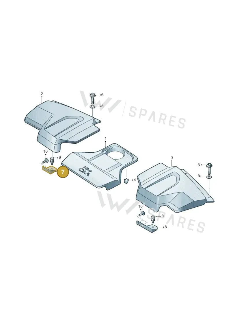 4S0103946 — Audi R8 Spyder (2015-2024) diagram 872103078, position 7