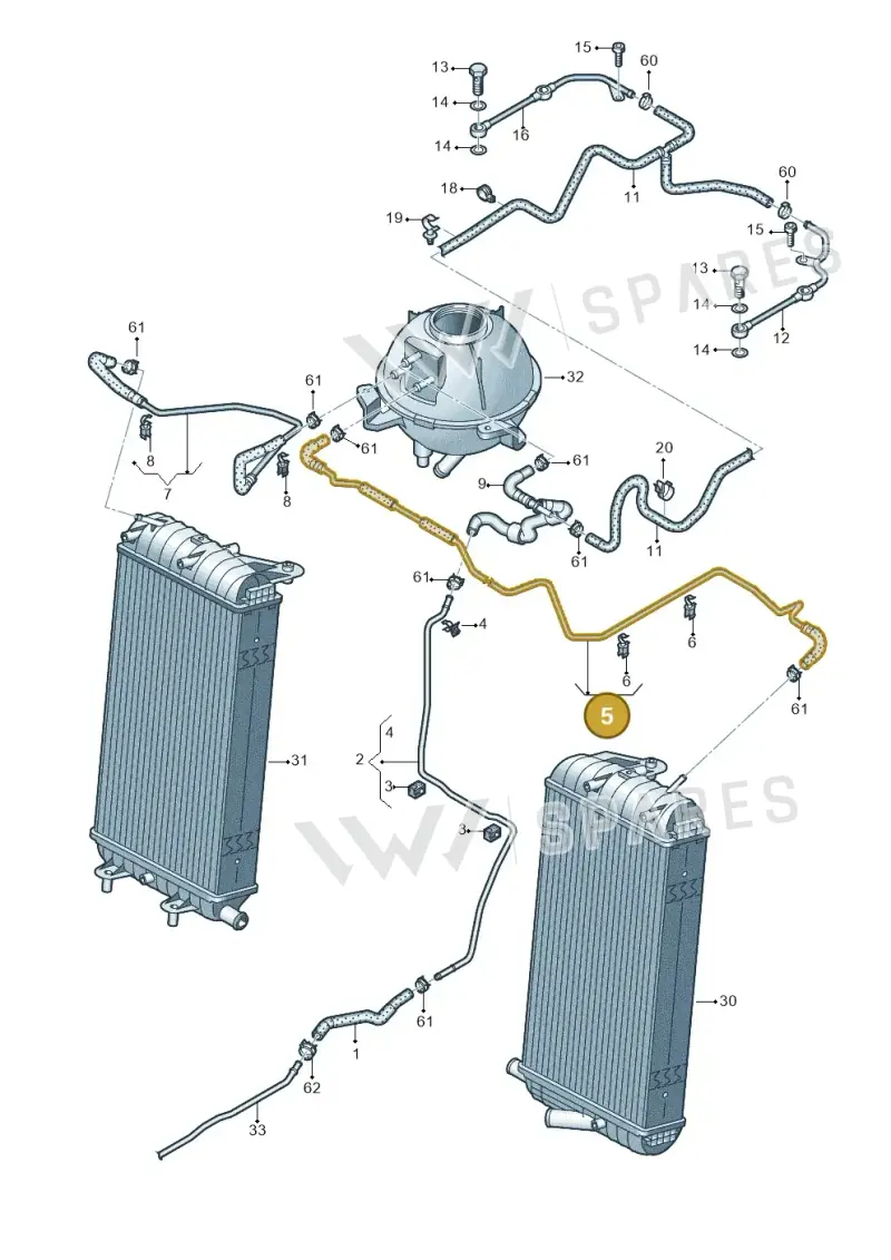 4S0121081J — Audi R8 Spyder (2015-2024) diagram 872121350, position 5
